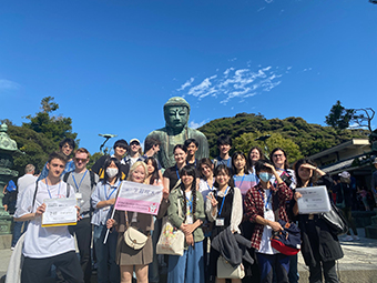 International students' visit to an ancient capital, Kamakura
