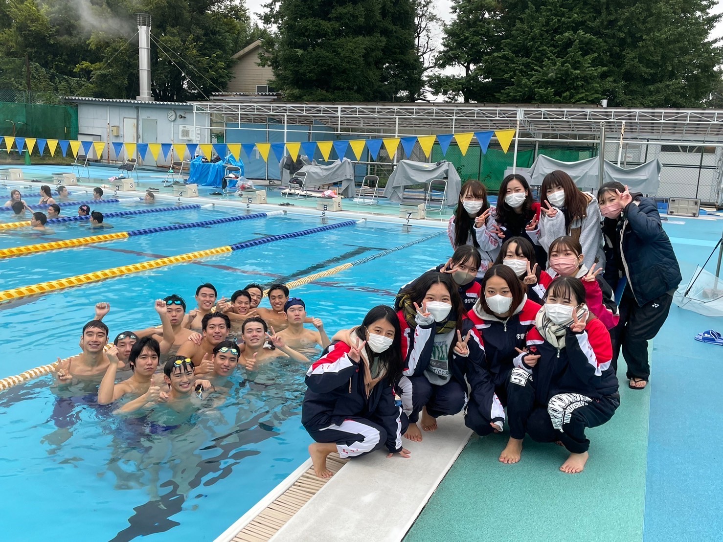 競泳大会 女子 集合 埼玉県立川越女子高等学校