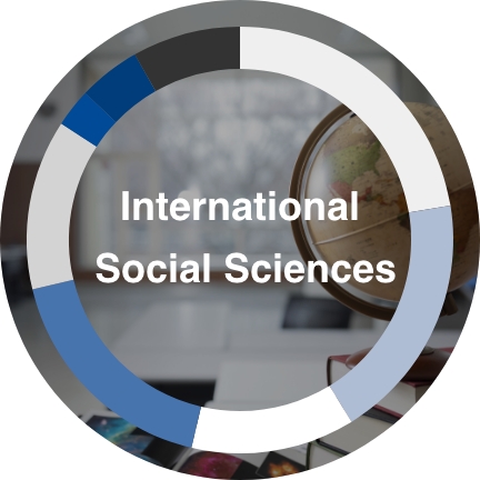 グラフ：国際社会科学部 業種別比率
