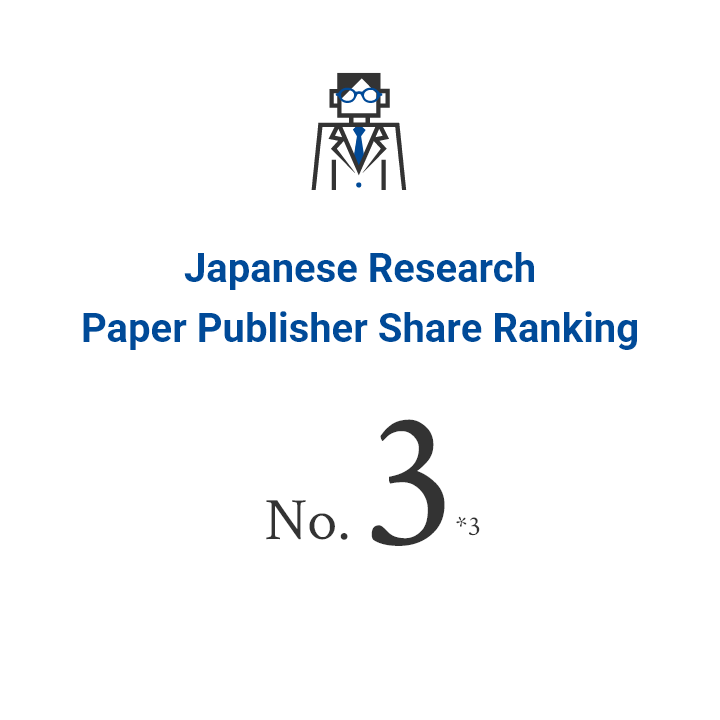 Japanese Research Paper Publisher Share Ranking No.3