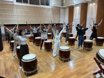 Japanese drum lesson